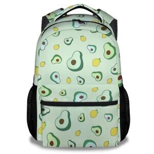 PoshWrap Avocado School Backpack For Girls, Women, teens - 16 Inches Green bag
